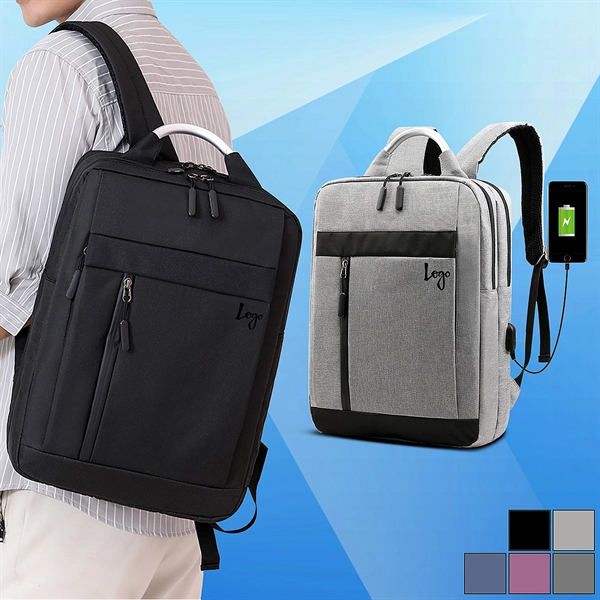 USB Port Business Backpack - Image 1