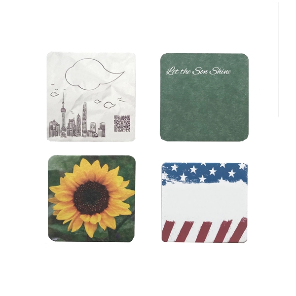 Square Absorbent Paper Coaster