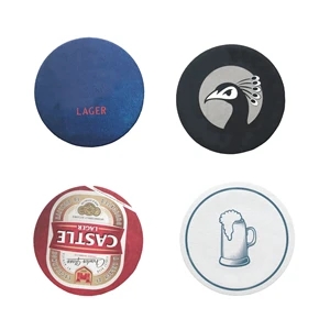 Round Absorbent Paper Coaster