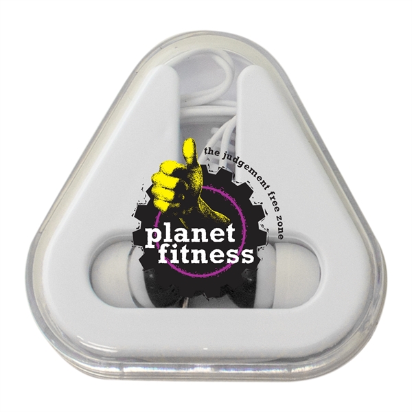 Earbuds with Triangle Case - Image 1