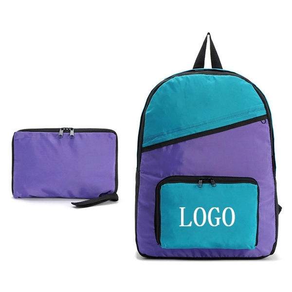 Waterproof Two-Color Folding Backpack