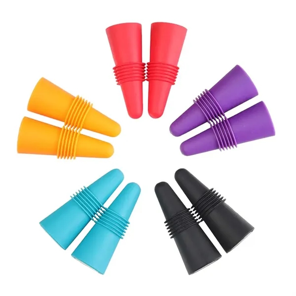 Silicone Reusable Wine Beverage Bottle Stopper