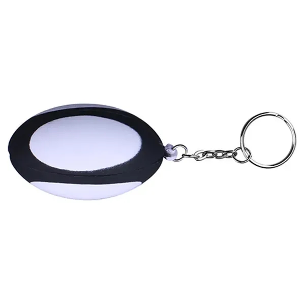 Soft Rugby Shaped Key Chain - Image 2