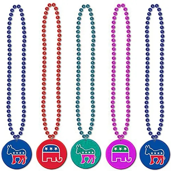 Beads With Custom Logo Medallion Party Accessory