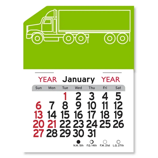 Semi Truck Peel-N-Stick® Calendar - Image 2