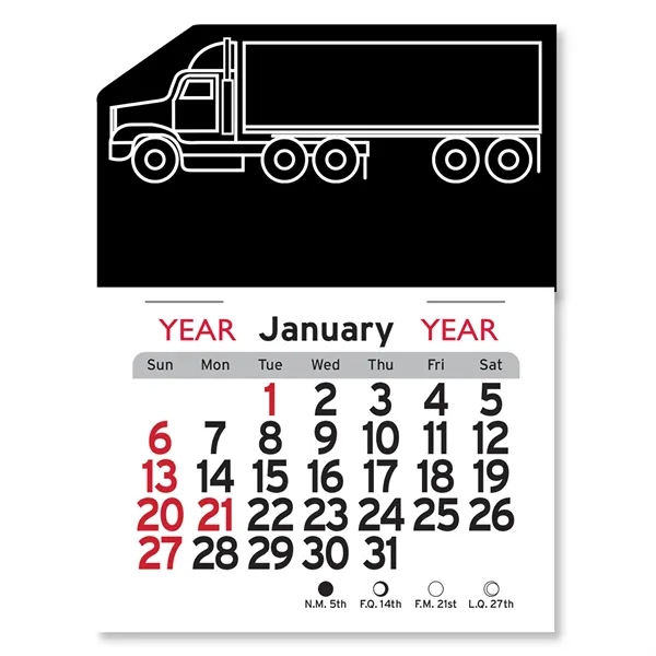 Semi Truck Peel-N-Stick® Calendar - Image 4
