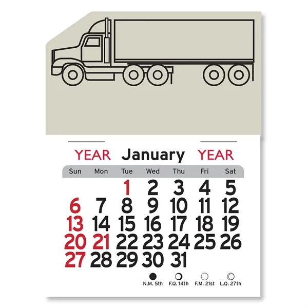 Semi Truck Peel-N-Stick® Calendar - Image 5