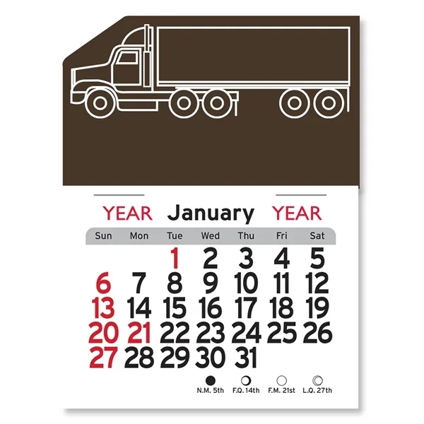 Semi Truck Peel-N-Stick® Calendar - Image 6