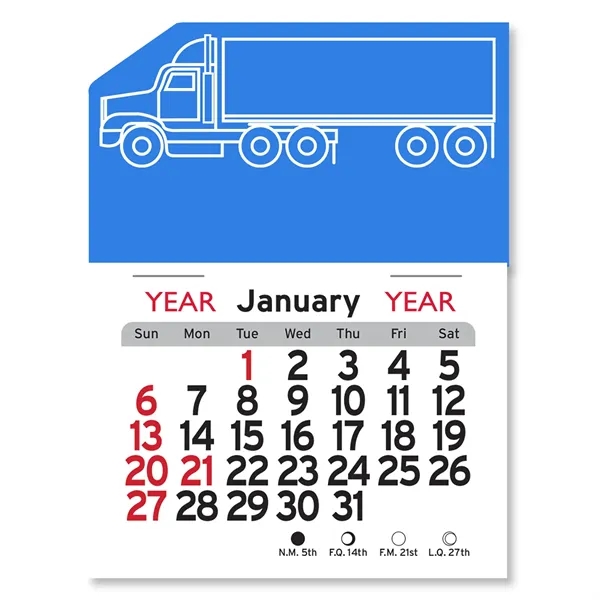 Semi Truck Peel-N-Stick® Calendar - Image 8