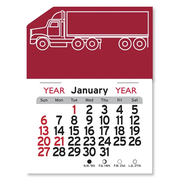Semi Truck Peel-N-Stick® Calendar - Image 9