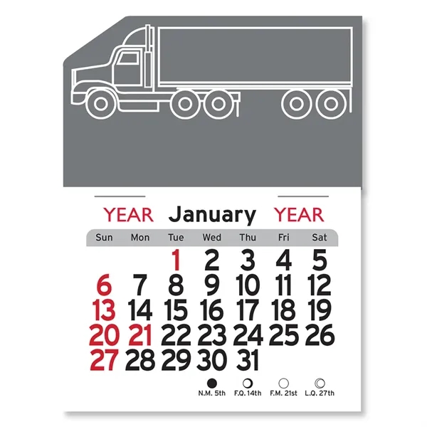 Semi Truck Peel-N-Stick® Calendar - Image 11