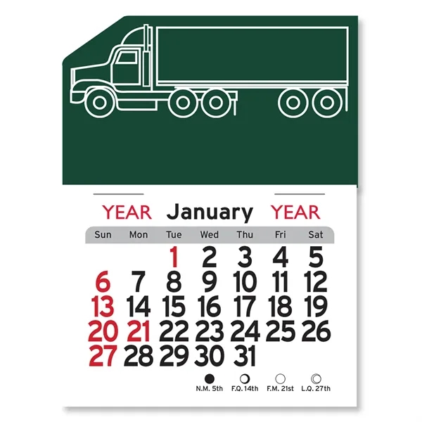 Semi Truck Peel-N-Stick® Calendar - Image 12