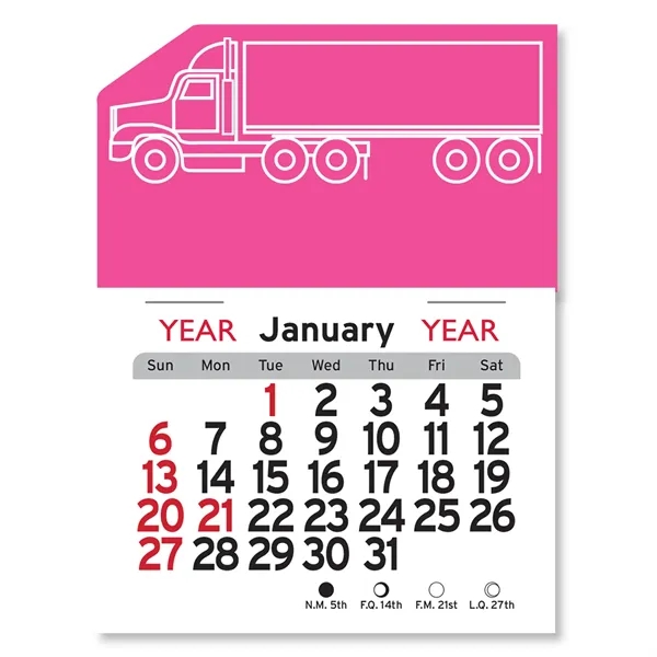 Semi Truck Peel-N-Stick® Calendar - Image 13