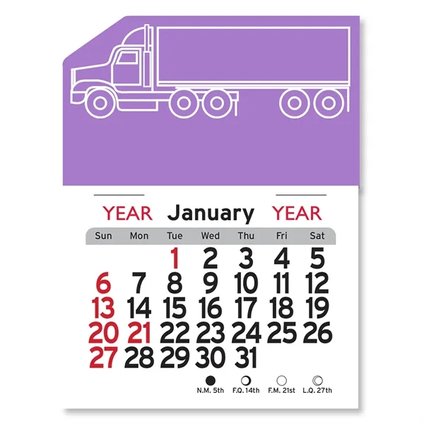 Semi Truck Peel-N-Stick® Calendar - Image 14