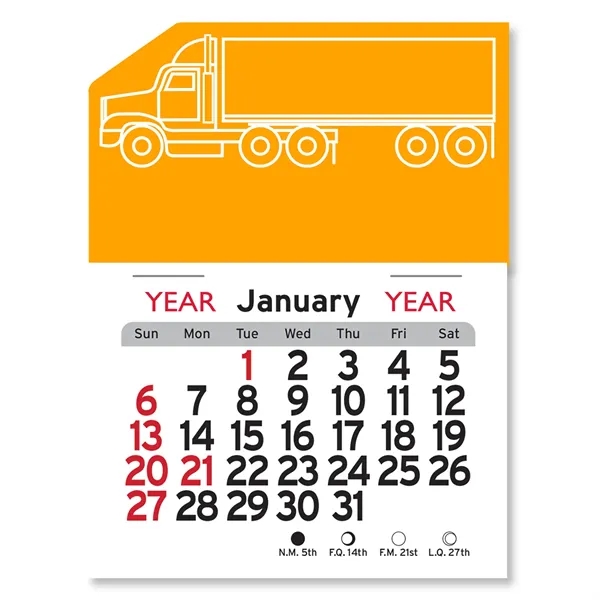 Semi Truck Peel-N-Stick® Calendar - Image 15