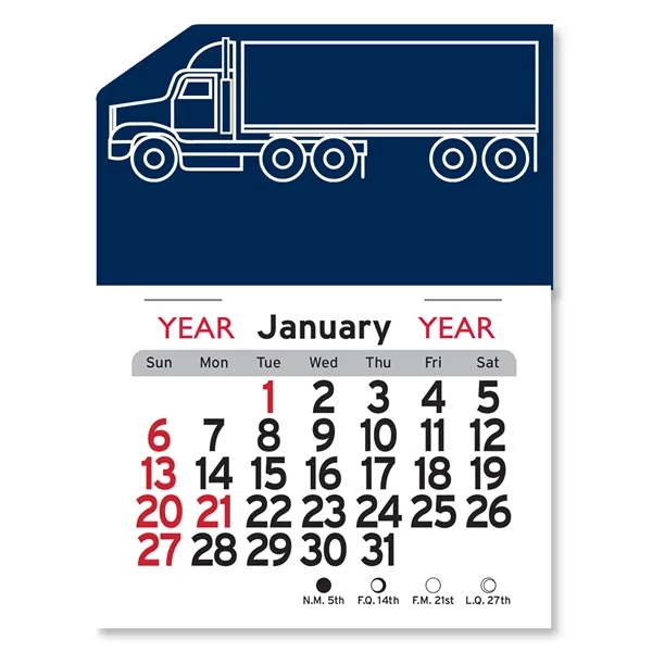 Semi Truck Peel-N-Stick® Calendar - Image 16