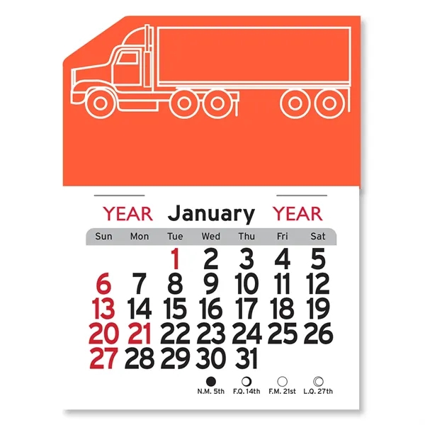 Semi Truck Peel-N-Stick® Calendar - Image 17