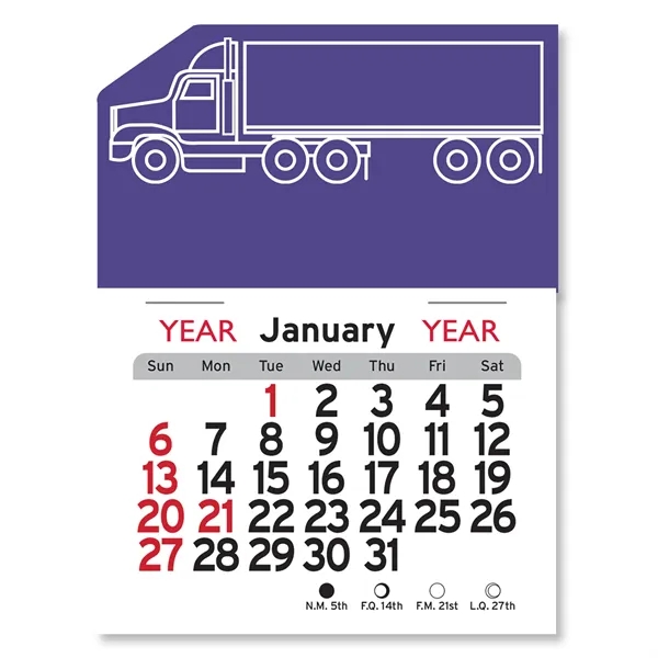 Semi Truck Peel-N-Stick® Calendar - Image 19