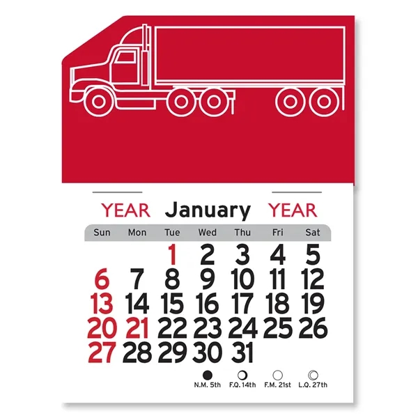 Semi Truck Peel-N-Stick® Calendar - Image 20