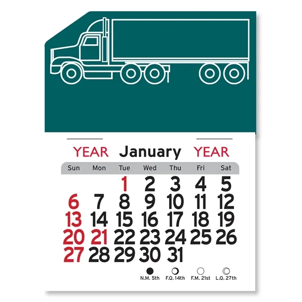 Semi Truck Peel-N-Stick® Calendar - Image 23