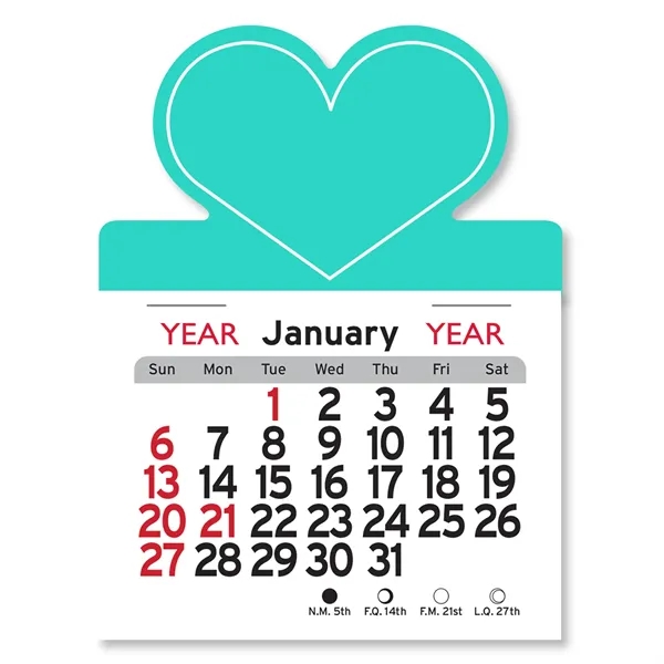 Heart Shaped Peel-N-Stick® Calendar - Image 3