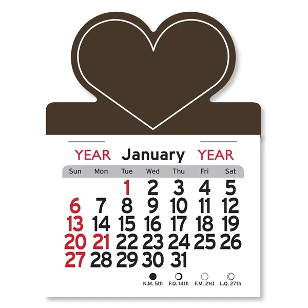 Heart Shaped Peel-N-Stick® Calendar - Image 6