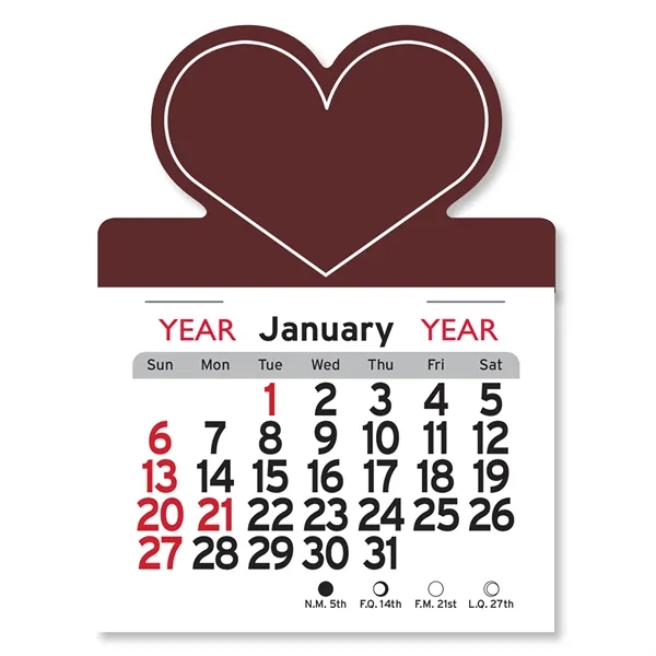 Heart Shaped Peel-N-Stick® Calendar - Image 7