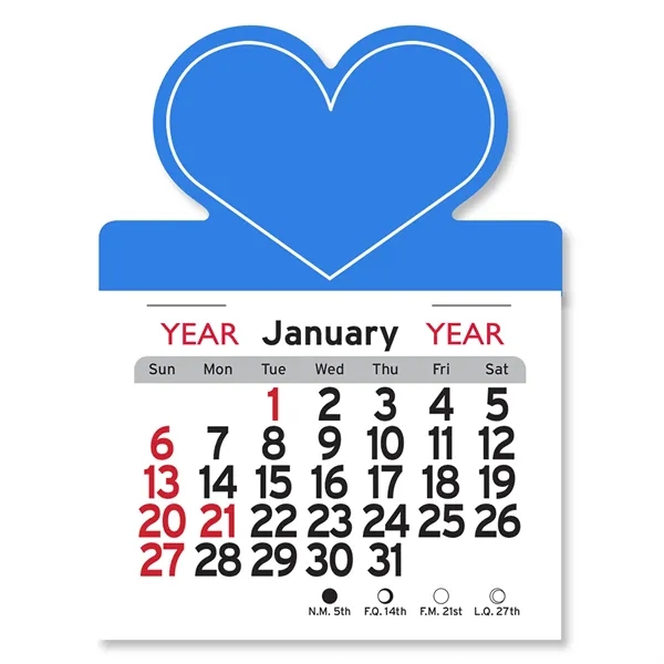 Heart Shaped Peel-N-Stick® Calendar - Image 8