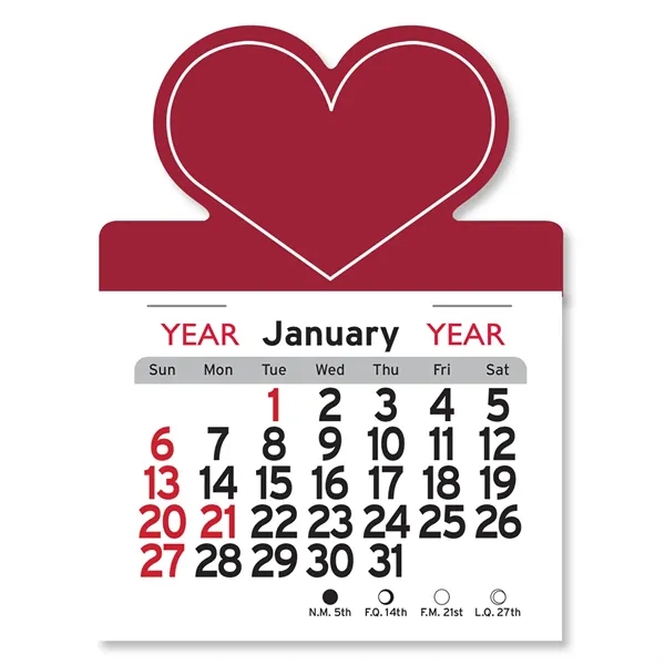 Heart Shaped Peel-N-Stick® Calendar - Image 9