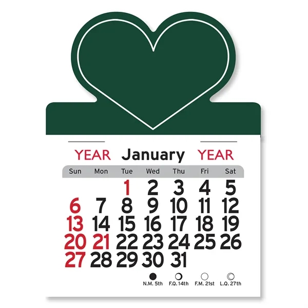Heart Shaped Peel-N-Stick® Calendar - Image 12