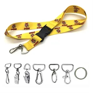 3/4"  Full Color Quick Detachable Polyester Lanyard