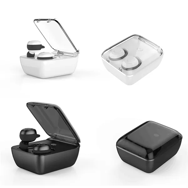2 in 1 Flat Cover Case Bluetooth Earbuds - Image 2