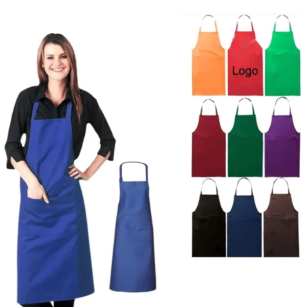 Polyester Apron with Pockets - Image 1