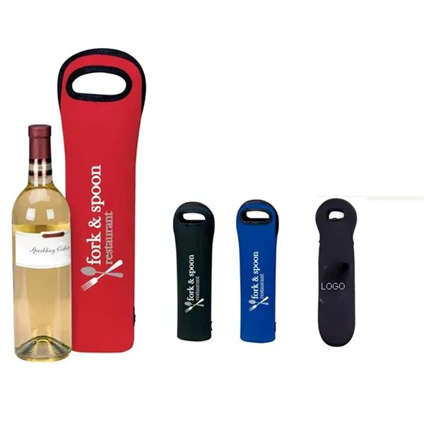 Neoprene Single Wine Bottle Cooler - Image 1