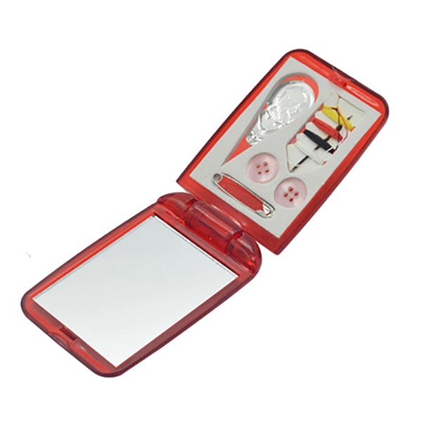 2 in 1 Rectangle Plastic Sewing Kit - Image 2