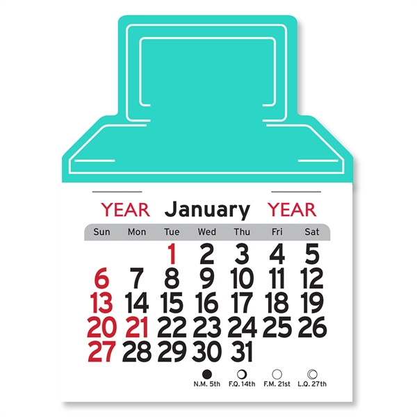 Computer Shaped Peel-N-Stick® Calendar - Image 3