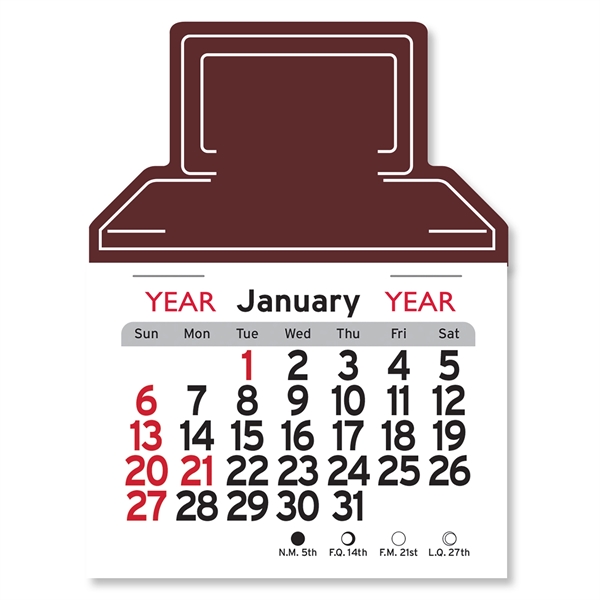 Computer Shaped Peel-N-Stick® Calendar - Image 7