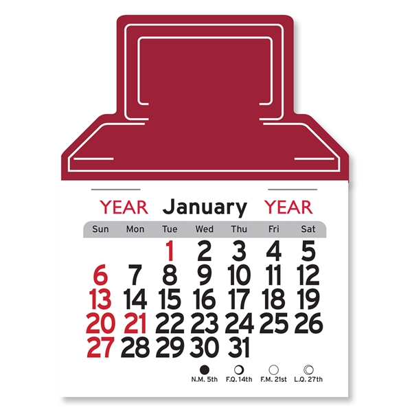 Computer Shaped Peel-N-Stick® Calendar - Image 9