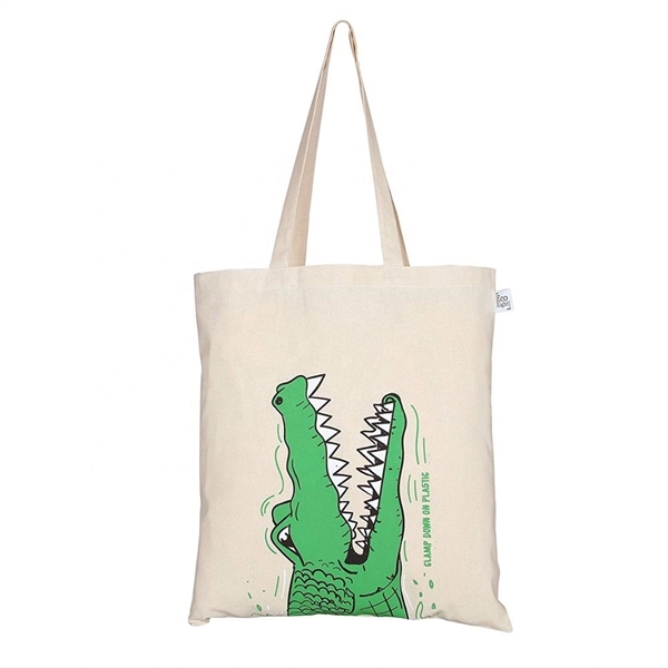 Canvas Tote Bags, Natural color Economy Convention tote bag - Image 1