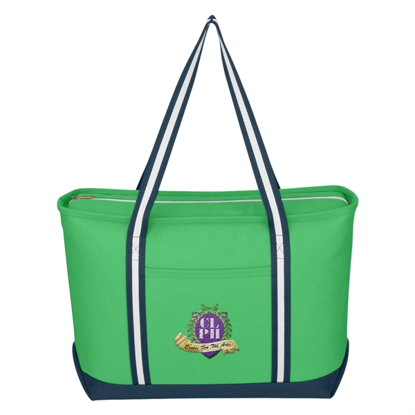 Large Cotton Canvas Admiral Tote Bag - Image 2