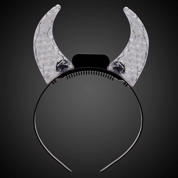 Light Up Crystal Devil Horns - Image 2