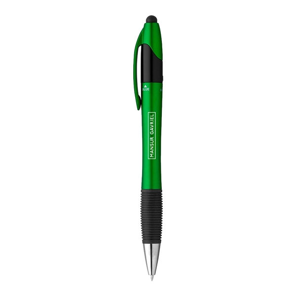 3-in-1 Colored Ink Stylus Ballpoint Pen - Image 2