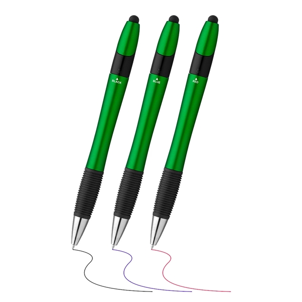 3-in-1 Colored Ink Stylus Ballpoint Pen - Image 8