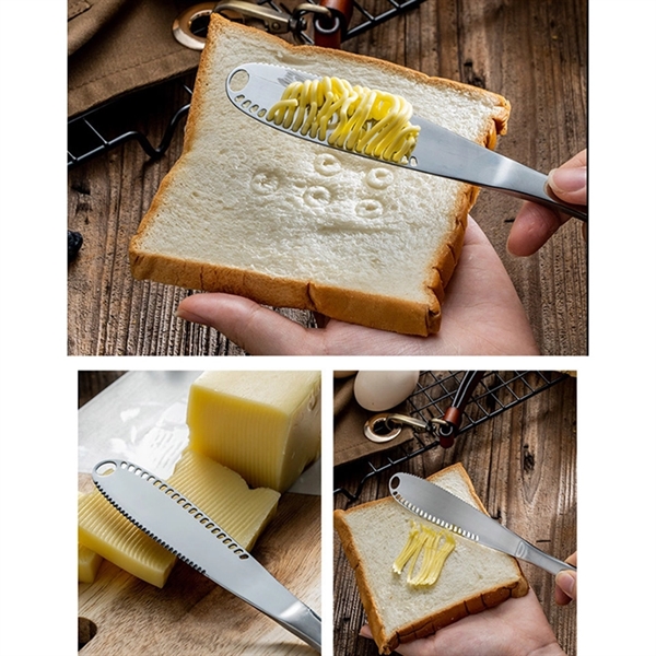 3 in 1 Stainless Steel Butter Spreader Knife - Image 2