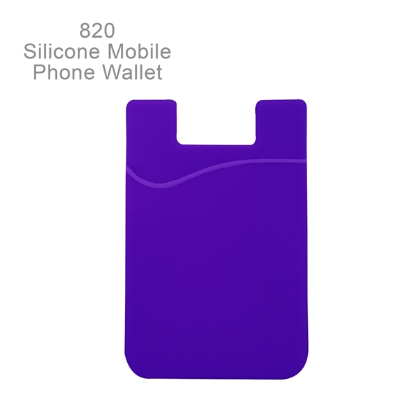 Silicone Mobile Cell Phone Wallet, Phone Accessory - Image 9