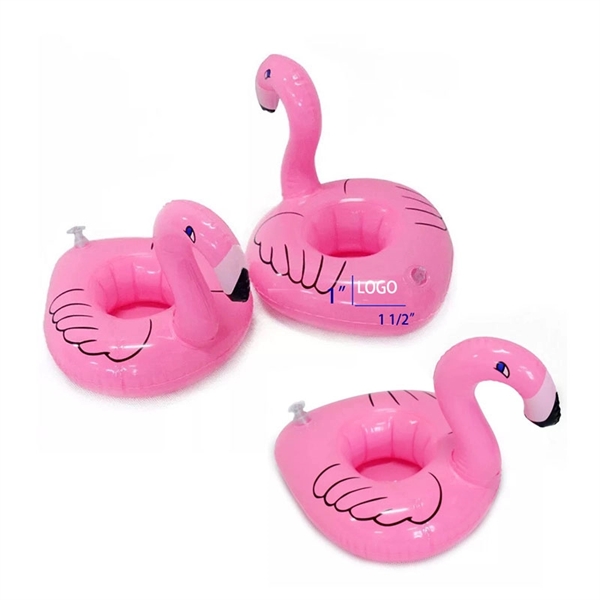 Inflatable Pink Flamingo Floating Coaster - Image 2