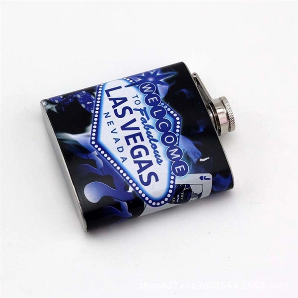 6 oz  Stainless Steel  Hip Flask - Image 3