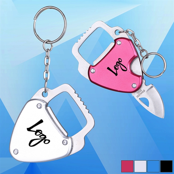 Knife and Bottle Opener w/ Key Chain - Image 1