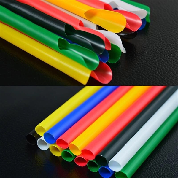 100Pcs Jumbo Spoon Straws - Image 2