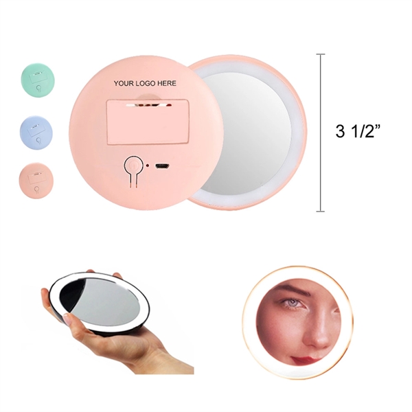 LED Makeup Pocket Mirror - Image 1